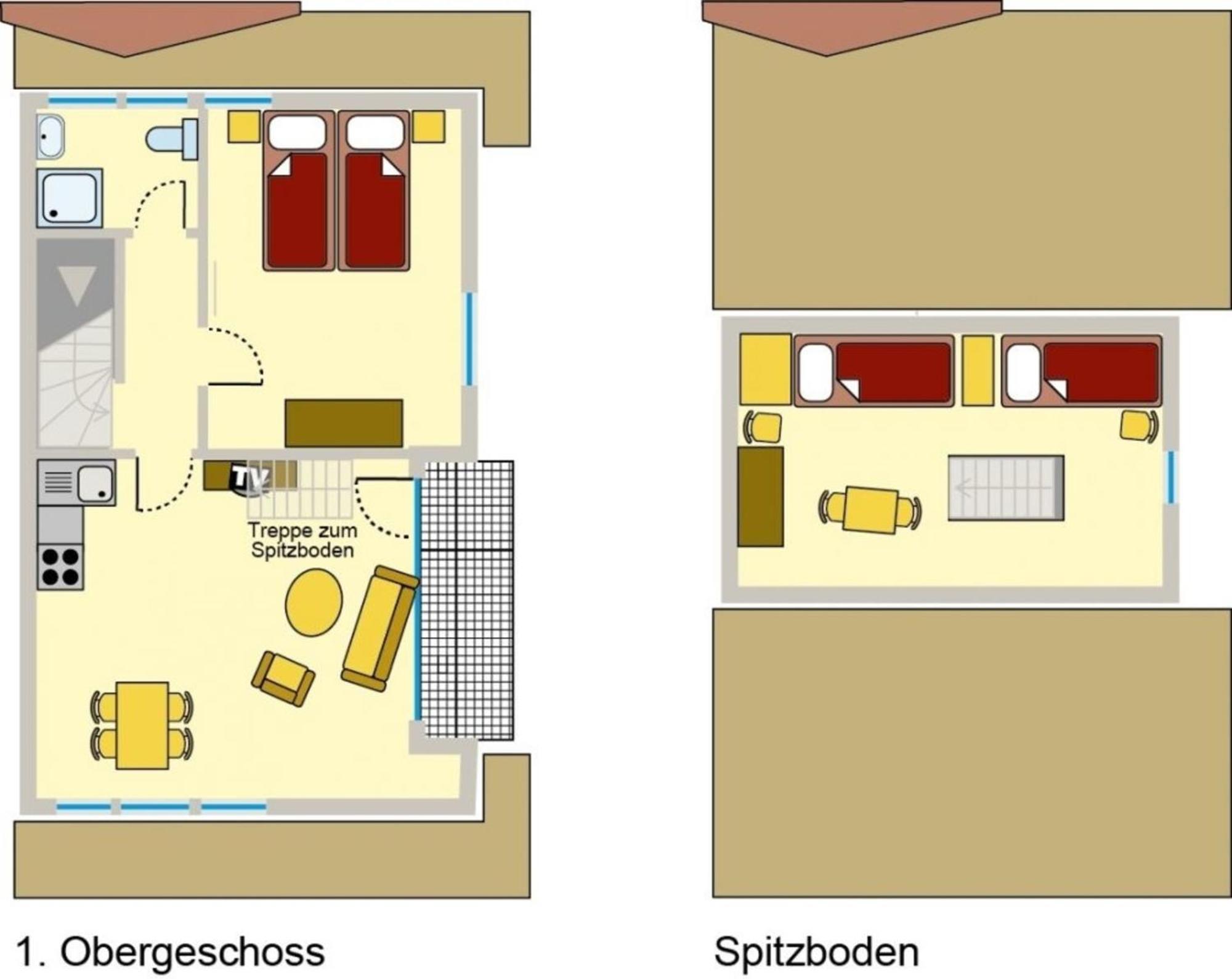 Ferienwohnung Nr 02 Og Spitzboden Born Zewnętrze zdjęcie